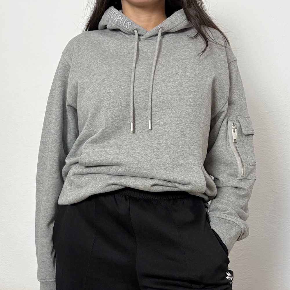 The kooples grey embroiedered hoodie